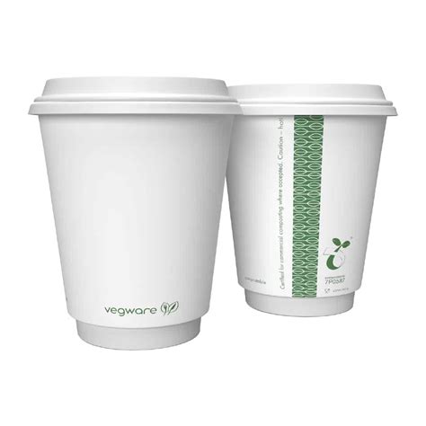 Vegware Hot Cup White Double Wall 8oz 79 Series Pack Of 500 By Vegware DX576
