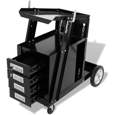 Servante Datelier Kstyhome Chariot De Soudage Avec Tiroirs Noir