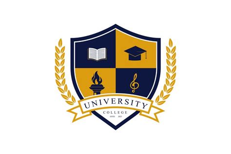 University college school badge logo design (2565729)