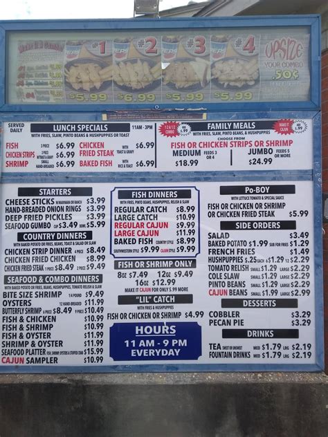 Menu At Catfish King Restaurant Monroe