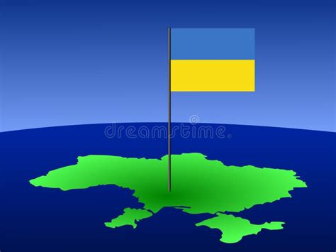 Ukraine Map Flag with Plane and Swoosh 3d Illustration Stock Illustration - Illustration of ...