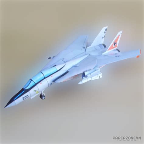 Jet Fighter Grumman F 14 Tomcat Paperzone Vn