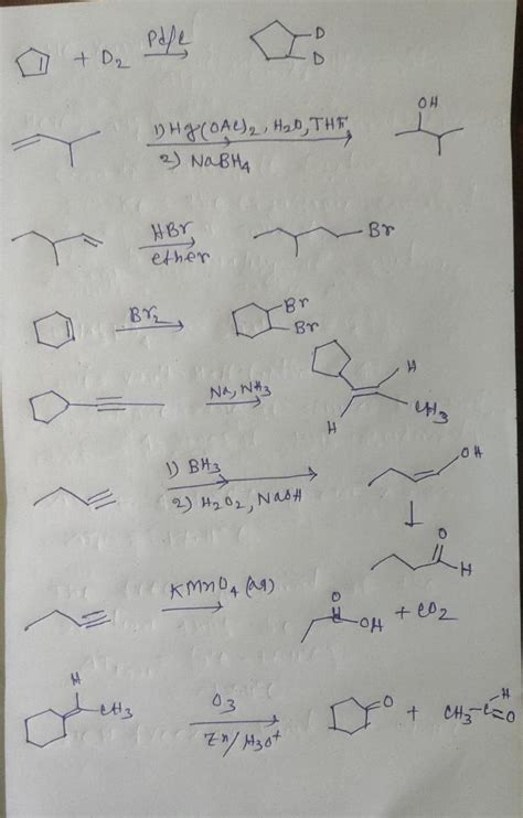 Solved Draw Major Products For Each Reaction Indicate