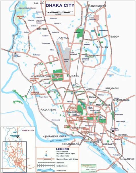 History Of Bangladesh: Dhaka City Map