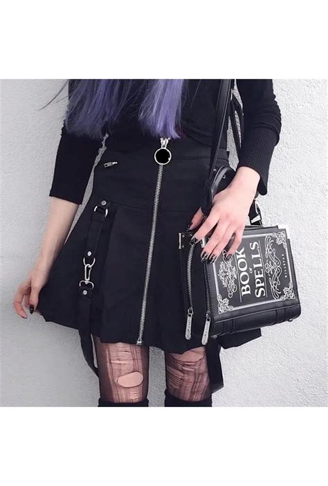 Black Suspender Skater Skirt Perth Hurly Burly