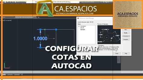 TIPS COMO CREAR Y CONFIGURAR ESTILOS DE COTA EN AUTOCAD YouTube