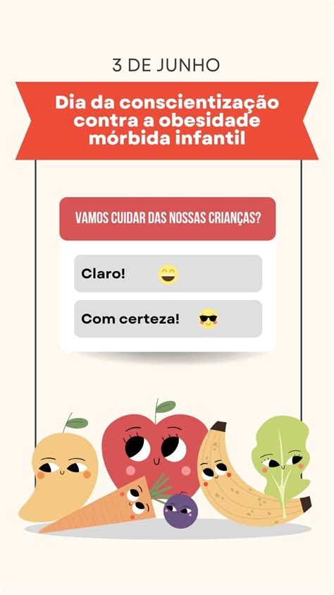 03 06 Dia da Conscientização contra a Obesidade Mórbida Infantil