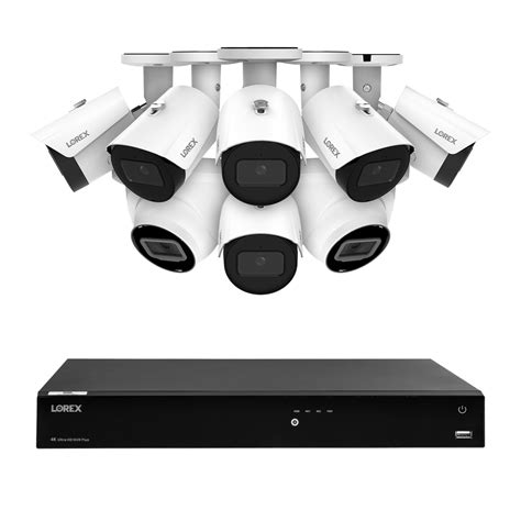 Lorex 4K 16-Channel 4TB NVR System with 6 Bullet Cameras and 2 Dome