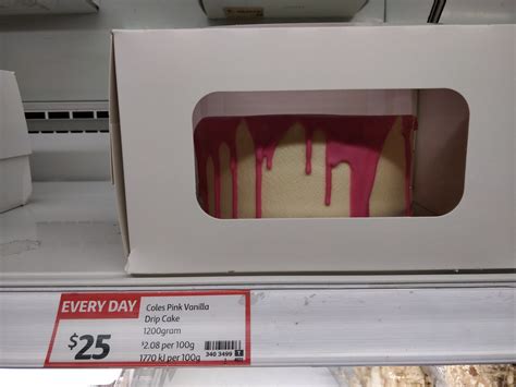 Coles Pink Vanilla Drip Cake Aud25 Coles Supermarket Nort… Flickr