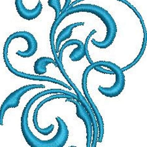 Machine Embroidery Design Damask Element Victorian Design Etsy