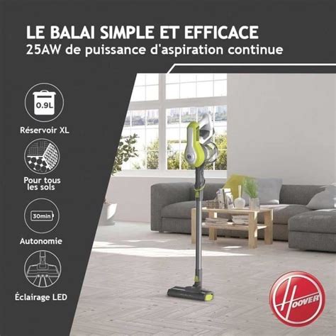 Hf H Aspirateur Balai Sans Fil Puissant Grande Autonomie Vidage