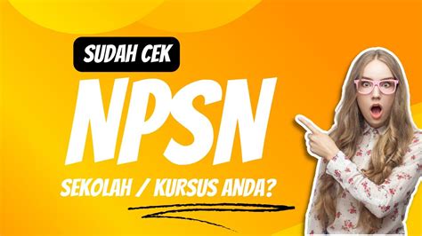 Cara Cek Npsn Lkp Lembaga Kursus Dan Pelatihan Binar Komputer Youtube