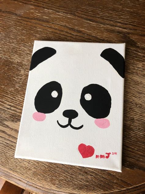 Panda Painting On Canvas