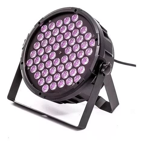 1 Canhao Refletor Par Led 54 Leds 3w Rgb Triled Dmx Jogo Luz