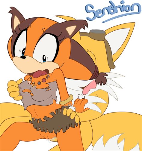 Rule 34 Cum Cum In Pussy Cum Inside Duo Female Fur Furry Tail Multiple Tails Senshion Sonic