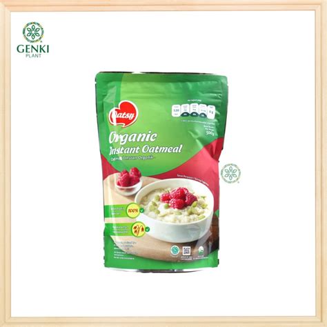 Jual Oatsy Organic Instant Oatmeal 500 G Shopee Indonesia