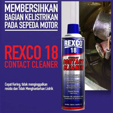 Jual KODE DSRQS REXCO 18 CONTACT CLEANER PEMBERSIH KOMPONEN