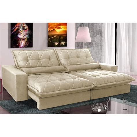 Sofa Retratil E Reclinavel Molas Ensacadas Cama Inbox Soft Mts