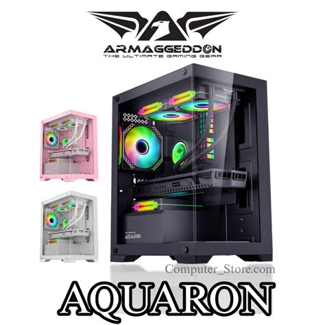 Jual Casing PC Gaming Armageddon Aquaron M Atx Mini ITX Micro ATX