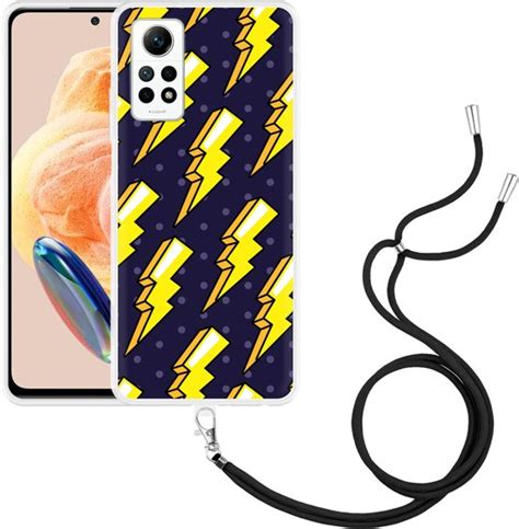 Cazy Hoesje Met Koord Geschikt Voor Xiaomi Redmi Note 12 Pro 4g Pop Art Lightning Bol