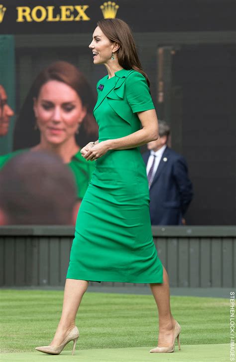 Kate Middleton Wore Green Roland Mouret Dress Wimbledon