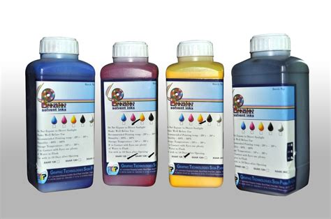 Digital Printing Cmyk Konica Pl Solvent Ink Bottle Packaging Size