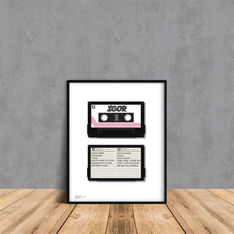 Igor Cassette Poster Print Tyler The Creator Poster Etsy