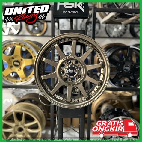 Jual Velg Racing Ring Hsr Gymkana Boroko R Bronze Mobil Brio March