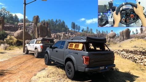 Ford F Raptor Nissan Titan Offroad Convoy Forza Horizon