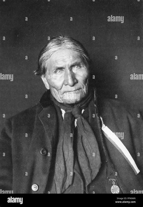 GERONIMO (1829-1909). /nAmerican Apache leader. Photographed in 1905 ...