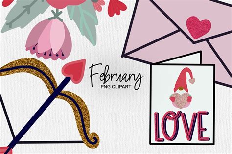 Vector heart shaped frame with Saint Valentines day elements - Clip Art ...