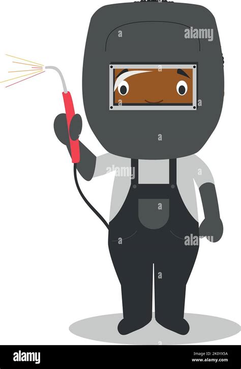 Welder Vector Cartoon Illustration Imágenes Vectoriales De Stock Alamy