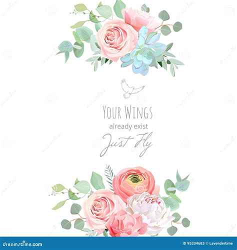 Tarjeta Floral Del Dise O Del Vector De La Boda Delicada Ilustraci N