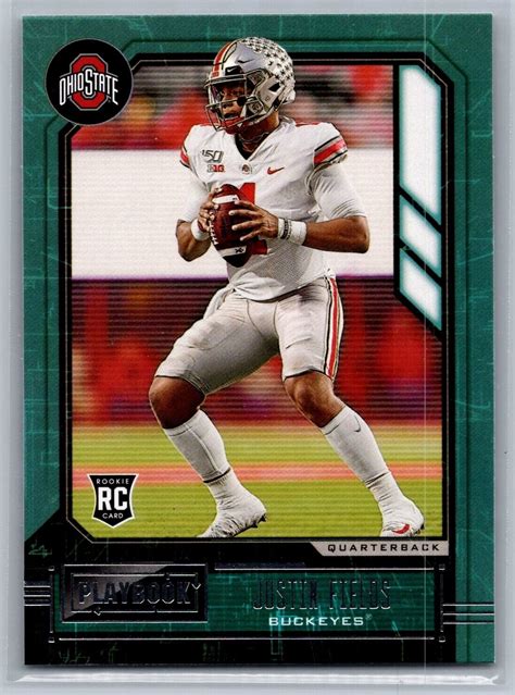 2021 Panini Chronicles Draft Picks Playbook 333 Justin Fields Rc