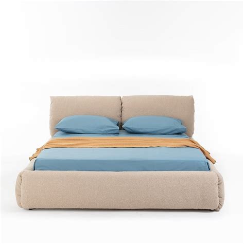 Double Bed Za Za Zanotta Contemporary Upholstered With