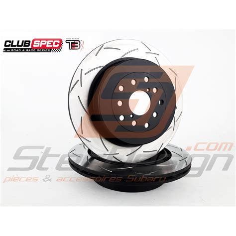 Disque Arrière Rainurés DBA 4000 Subaru STI 2008 2017 Stef Design