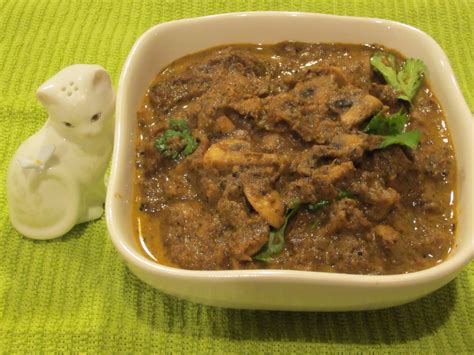 Chettinadu Kaalan Kuzhambu Chettinad Mushroom Masala