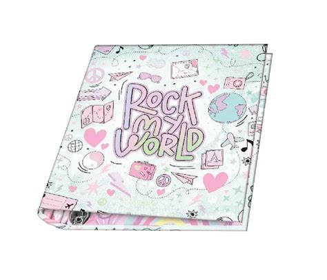 Carpeta Escolar N3 Rock My World C Ganchos Mooving Distribuidora Por