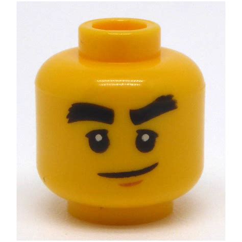 Lego Cole With Tousled Hair And Head Band Minifigure Head Recessed