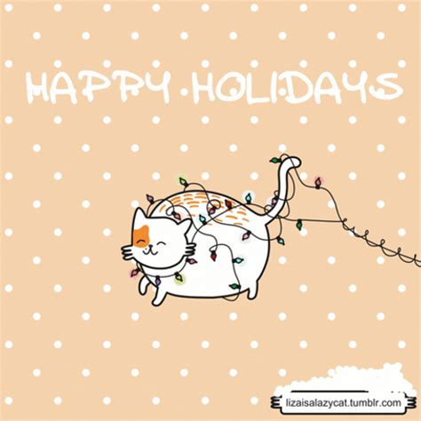 Christmas Cat Happy Holidays GIF | GIFDB.com