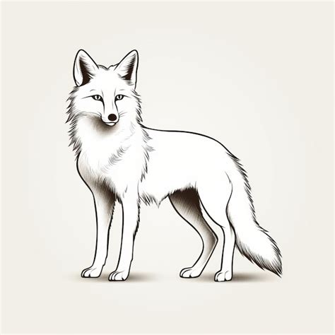 Premium Photo Elegant Hand Drawn Fox Vector Illustration