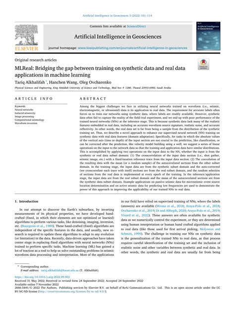 PDF MLReal Bridging The Gap Between Training On Synthetic Data And