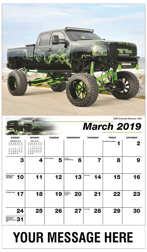 Custom Pickup Truck Promotional Calendar 65and Cent Business Advertising