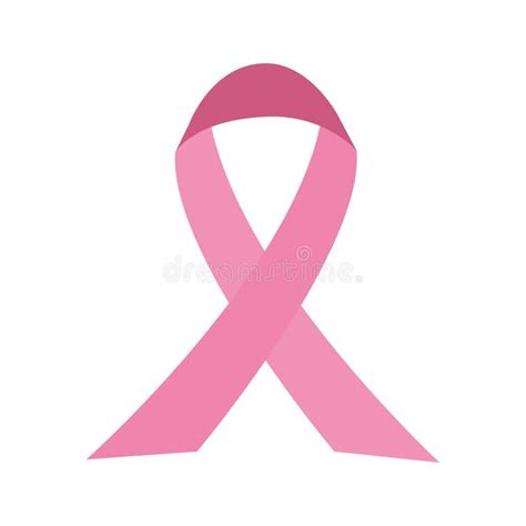 Conciencia Del Cáncer De Mama Lazo Rosado Vector Icono De Seda