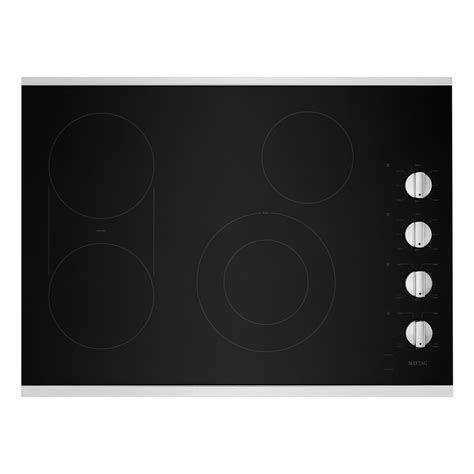 Maytag® 30 Inch Electric Cooktop With Reversible Grill And Griddle Mec8830hs Penticton Appliance