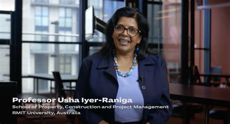 Professor Usha Iyer Raniga Sustainable Built Environment Rmit