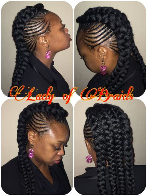 Cardi B Inspired Style Protective Hairstyle Ghana Feeding Cornrows