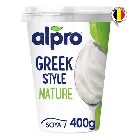 Alpro Plantaardige Yoghurt Griekse Stijl Natuur 400 Gr Delhaize