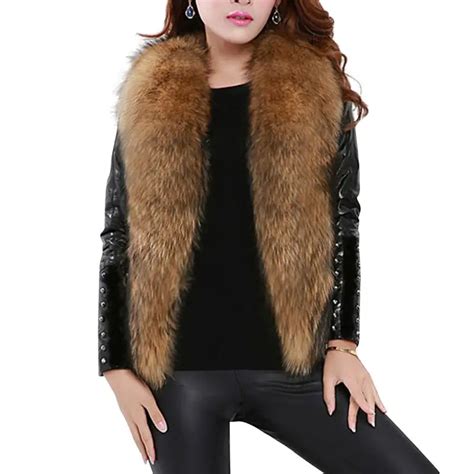 Sleeveless Faux Fur Vest Women Plus Size Fur Coats Shaggy Cardigan