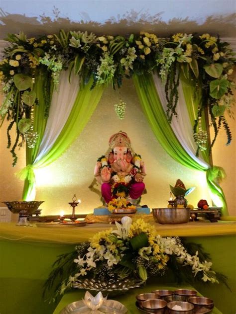 Ganpati Bappa Decoration At Home